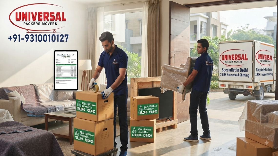 2 BHK House Shifting Cost in Delhi: Complete Price Guide