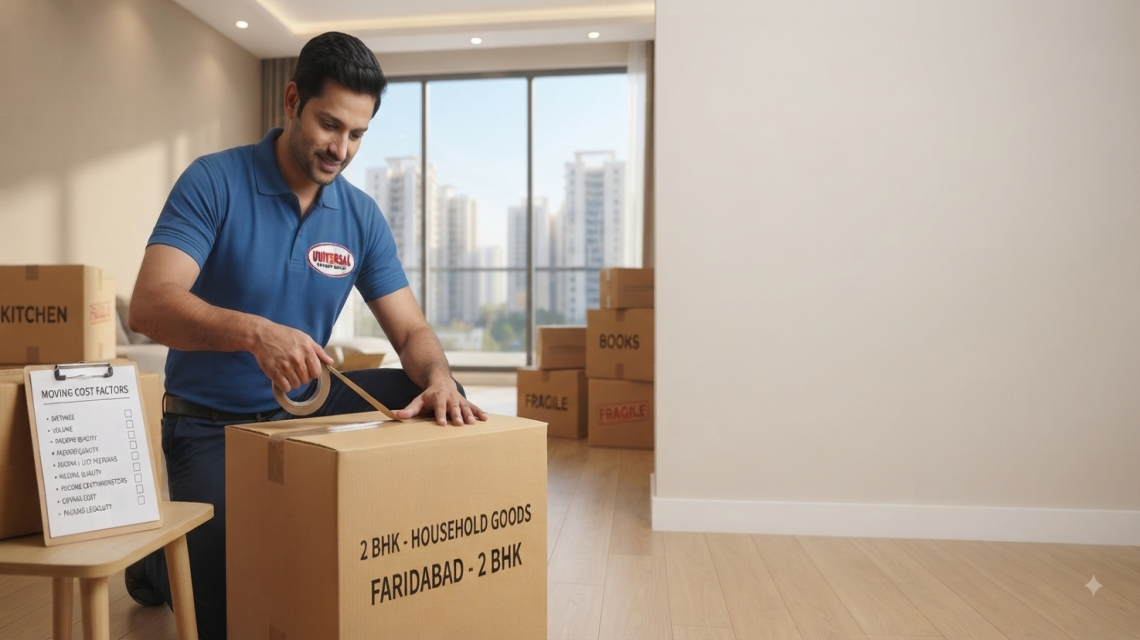 2 BHK House Shifting Cost in Faridabad: Factors That Affect Price